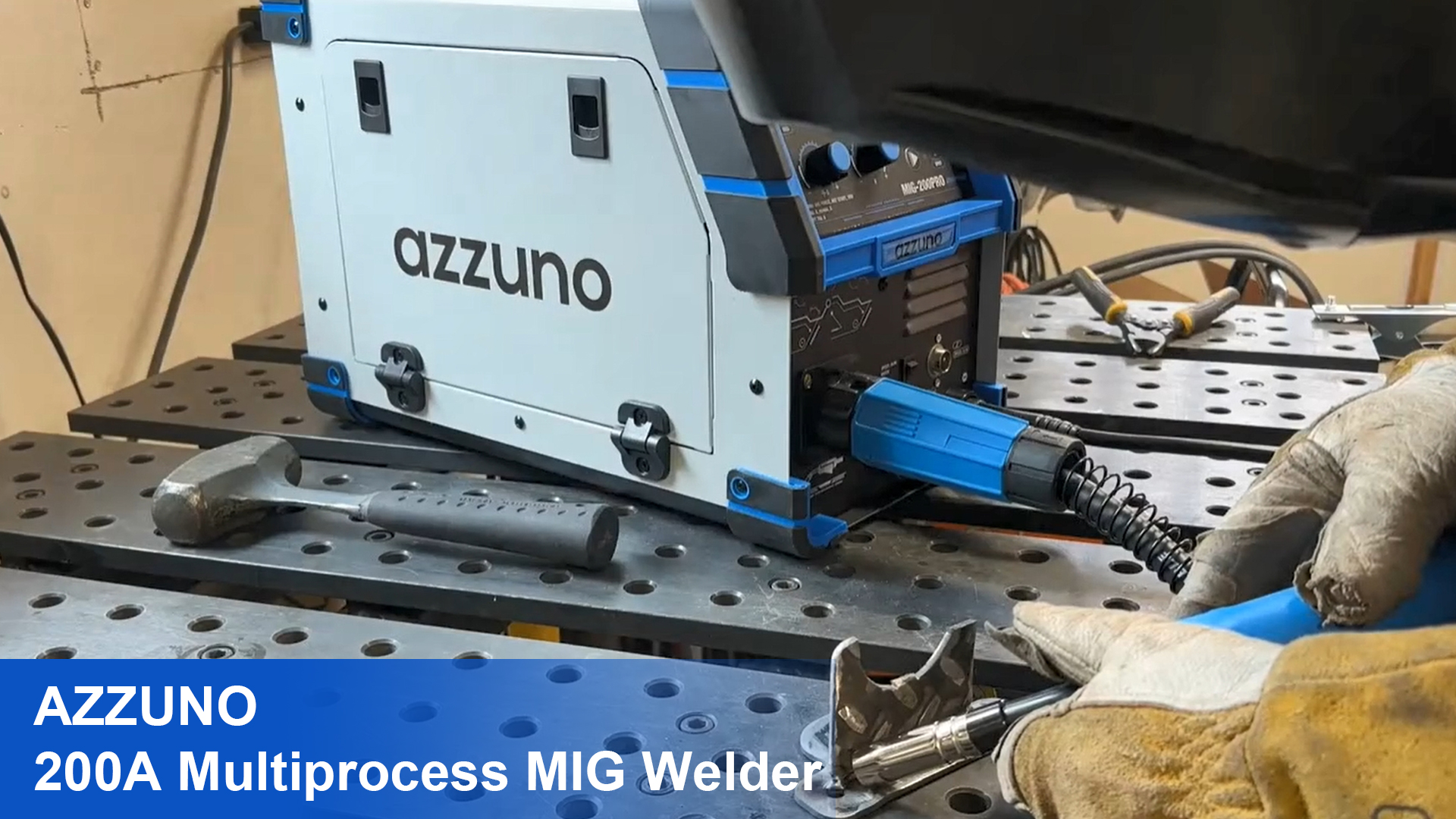 AZZUNO 200A MIG Welder Machine 110V/220V, 8 in 1 Welding Machine